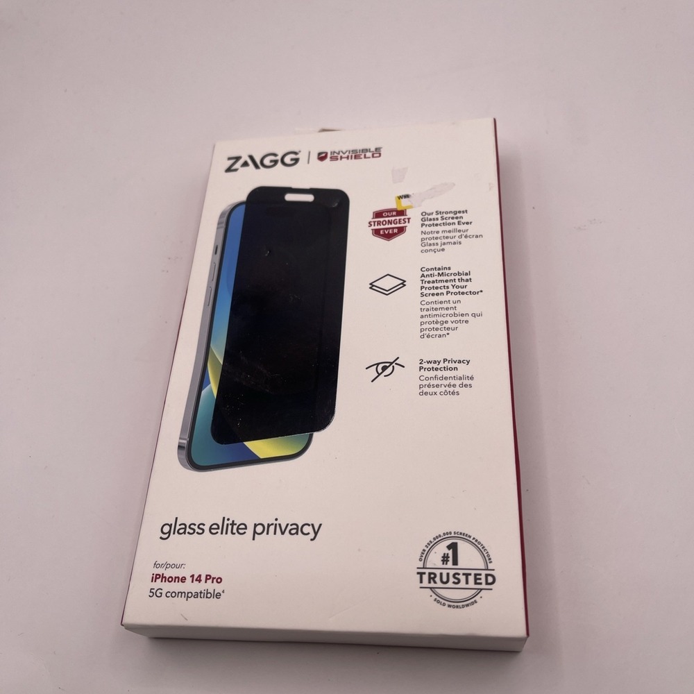 ZAGG Glass Elite Privacy Screen Protector for‎ iPhone 14 Pro